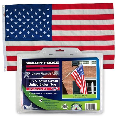 VALLEY FORGE USA Flag 60 in. W X 36 in. L USB3